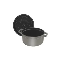 STAUB Cocotte Fonte Ronde 16 cm Gris Graphite 1,2 L Hot