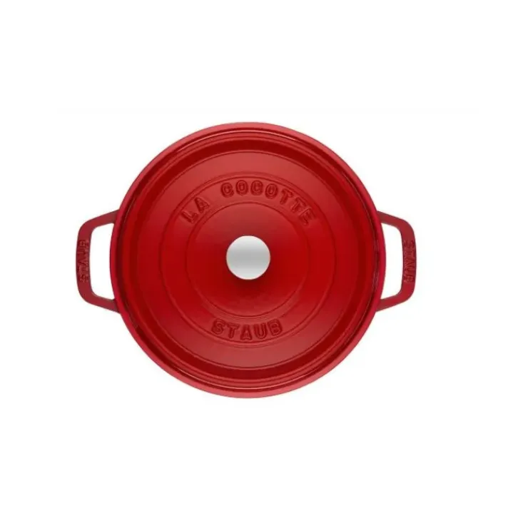 STAUB Cocotte Fonte Ronde 26 cm Rouge Cerise 5,2 L Discount