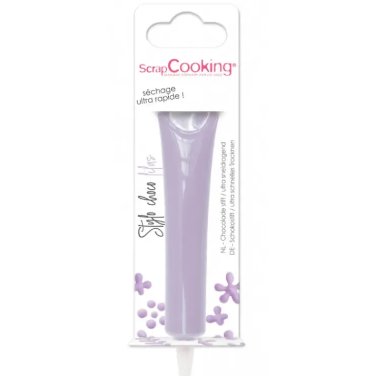SCRAPCOOKING Stylo Chocolat Lilas 25 g New