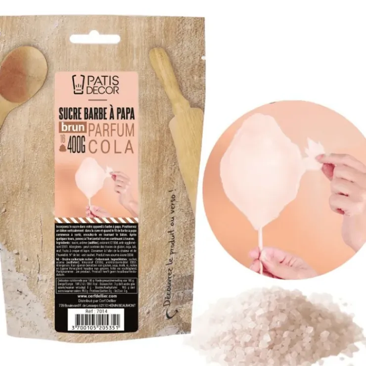 PATISDECOR Sucre Barbe à Papa Cola 400 g Patisdécor Best