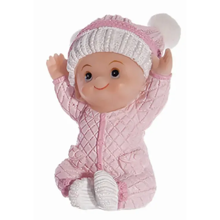 MALLARD FERRIERE Sujet bapteme Fille Pyjama Rose 7,5 cm