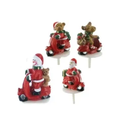 CUISINEADDICT Sujets de Noël en Scooter Sujet Résine x50 Hot