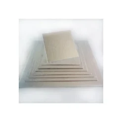 FUNCAKES Support Gâteau Carré 20 x 0,4 cm Argenté Hot