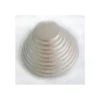 FUNCAKES Support Gâteau Rond Ø 25 x 1 cm Argenté Outlet