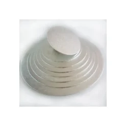 FUNCAKES Support Gâteau Rond Ø27.5 x 0,4 cm Argenté Discount