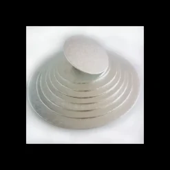 FUNCAKES Support Gâteau Rond Ø32.5 x 0,4 cm Argenté Discount