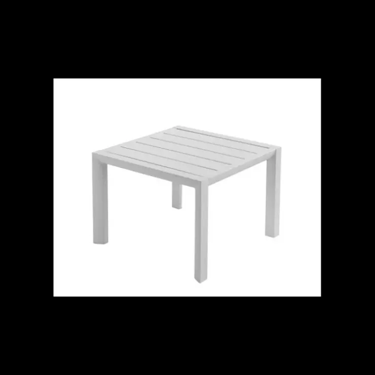 GROSFILLEX Table Basse Carrée 50 x 50 cm Blanc Glacier Sunset Outlet
