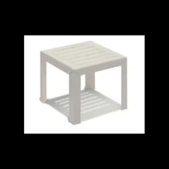 GROSFILLEX Table Basse en Résine 40 x 40 cm Blanche Miami New