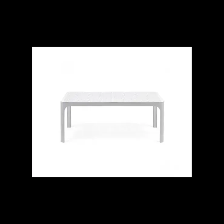 NARDI Table Basse en Résine 60 x 100 cm Blanche Net Hot
