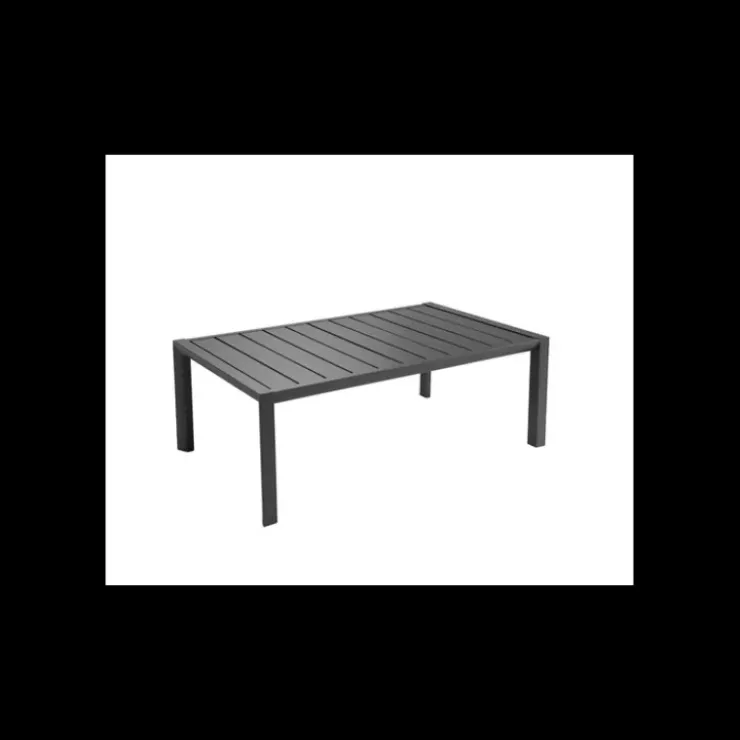 GROSFILLEX Table Basse Rectangulaire 100 x 60 cm Noir Volcanique Sunset Online
