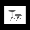 NARDI Table convertible en Polypropylène Spritz Anthracite New