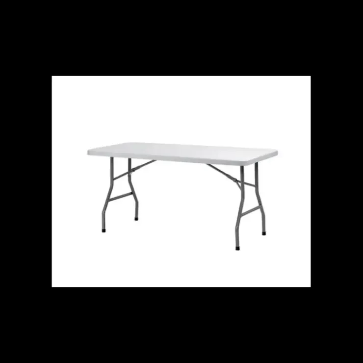 LYROSE Table Rectangulaire Blanche 6 Personnes Congrès Clearance