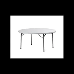 LYROSE Table Ronde Blanche 10 Personnes Congrès Hot