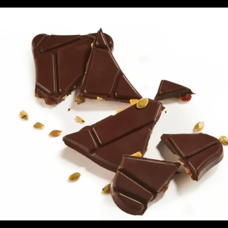 PRALIBEL Tablette de Chocolat Noir aux Fruits Secs 125 g New