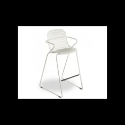 GROSFILLEX Tabouret en Acier avec Assise Résine Crème Absolute Ramatuelle 73’ Online