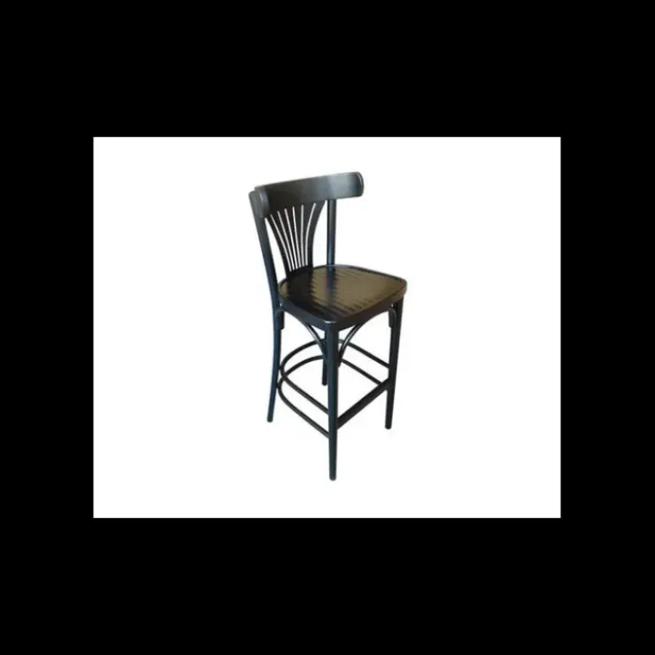 EZAX Tabouret en Bois Wengé Bistrot Sale
