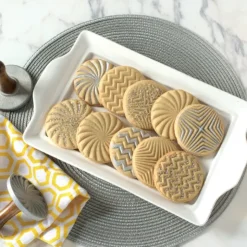 NORDIC WARE Tampons à Biscuits et Cookies Ronds Geo (x3) New