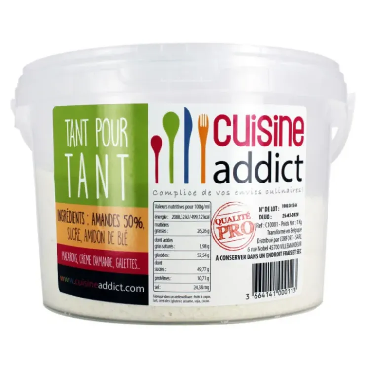 CUISINEADDICT Tant pour Tant Sucre Glace/Poudre Amande 1kg Best