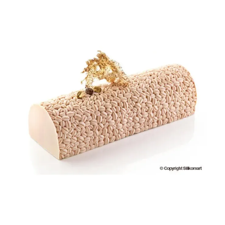 SILIKOMART Tapis Décor Bûche Grains de Café Silicone Professional Clearance