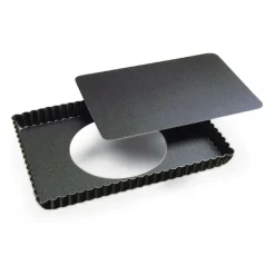 GOBEL Tarte rectangulaire fond mobile bord cannelé New