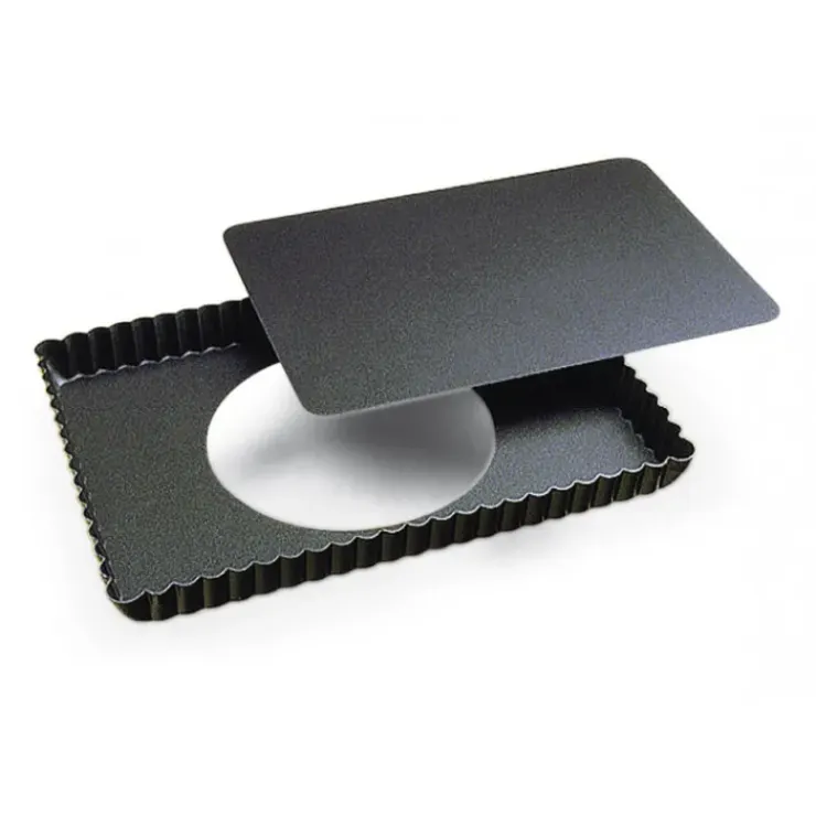 GOBEL Tarte rectangulaire fond mobile bord cannelé New