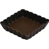 GOBEL Tartelette carrée cannelée fond fixe New