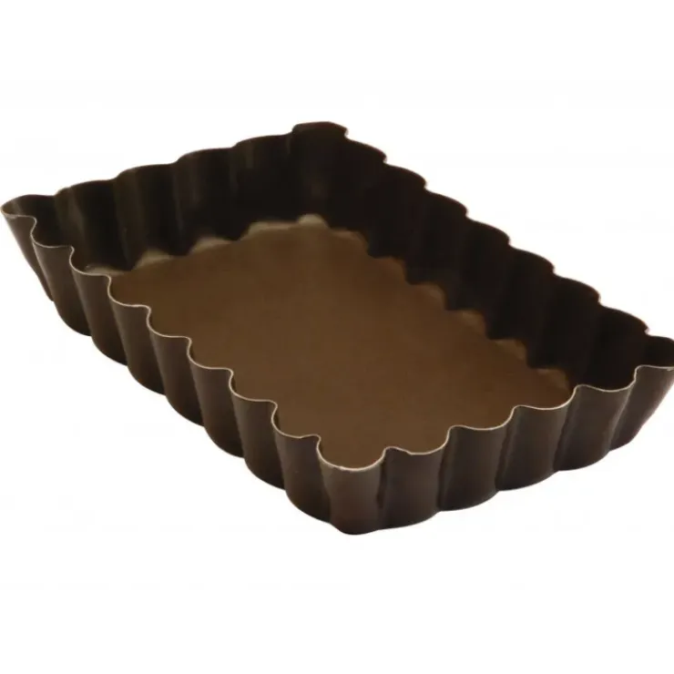 GOBEL Tartelette rectangulaire cannelée fond fixe Best