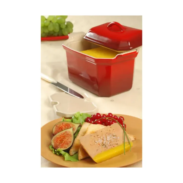 LE CREUSET Terrine à Foie Gras avec presse 0,6 L Cerise Hot