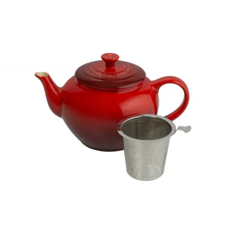 LE CREUSET Théière avec Infuseur 1.3 L Cerise Clearance