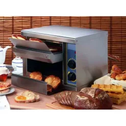 ROLLER GRILL Toaster à Convoyeur en Acier Inoxydable New