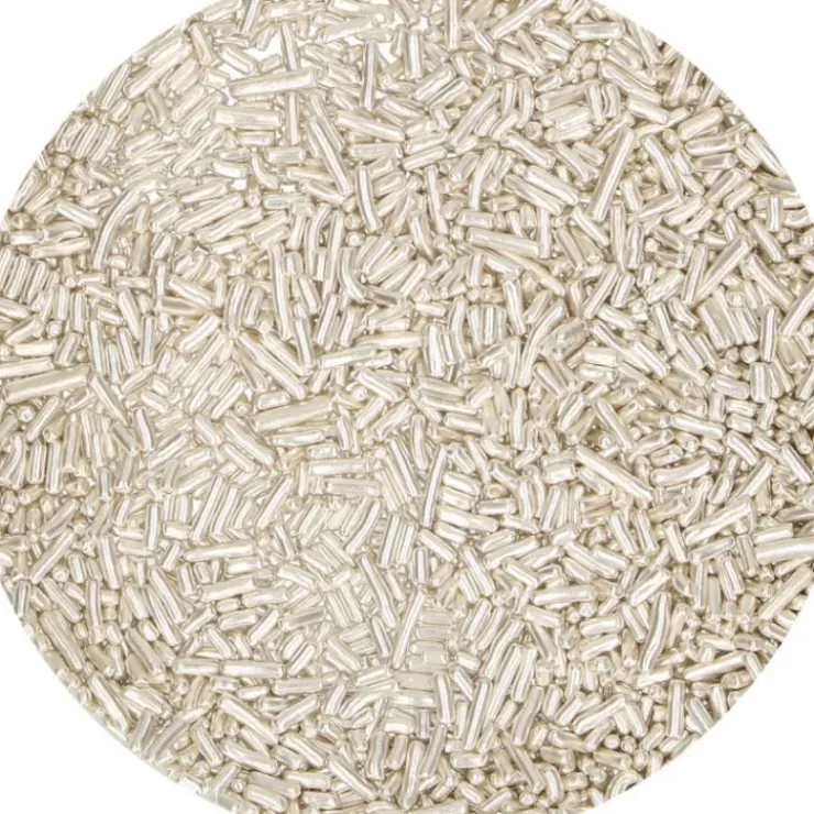 FUNCAKES Vermicelles Argent Métallique 80g New