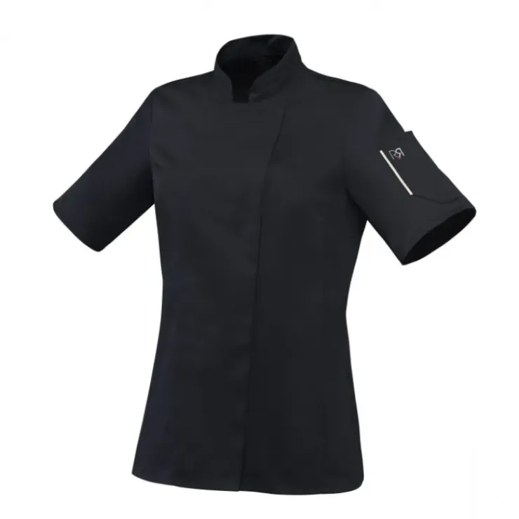 ROBUR Veste de Cuisine Femme Noire UNERA T.1 Outlet