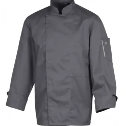 ROBUR Veste de Cuisine Mixte Anthracite NERO T.1 manche Longue Discount