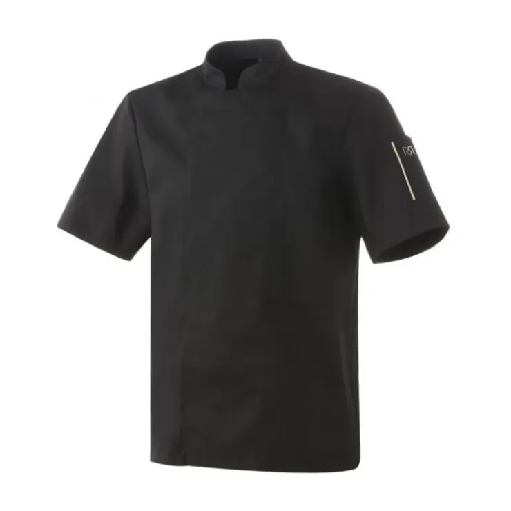 ROBUR Veste de Cuisine Mixte Noir NERO MC T.2 Hot