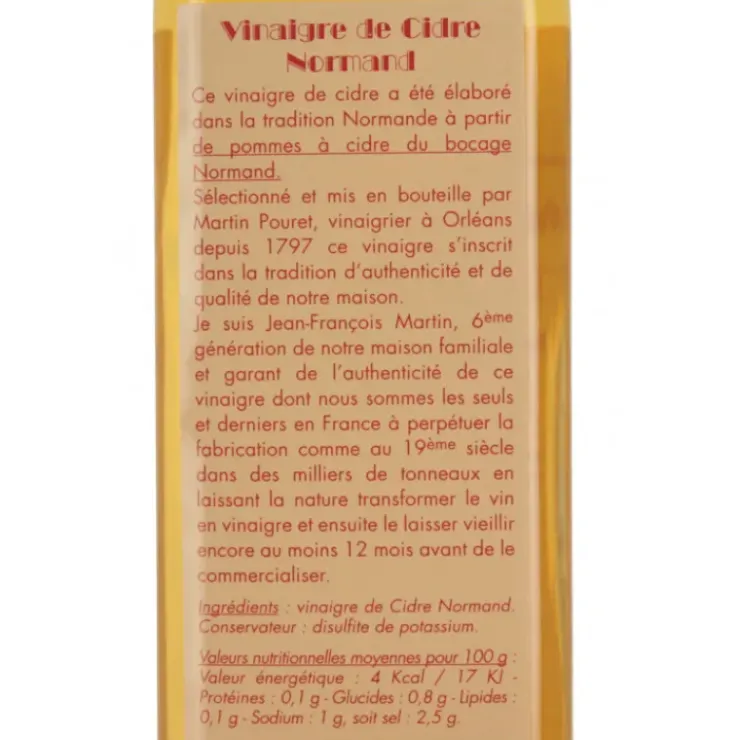 MARTIN POURET Vinaigre de Cidre Normand 50cl Sale