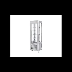 ROLLER GRILL Vitrine Réfrigérée Verticale 360 L avec 5 Plateaux Tournants Inox Clearance