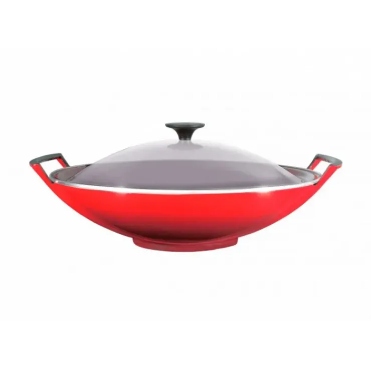 LE CREUSET Wok 36 cm Cerise