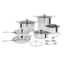 CRISTEL Wok Casteline Ø 24 cm Manche Amovible Anti-Adhésif Inox Hot