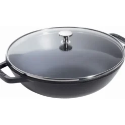STAUB Wok en Fonte 30 cm Noir