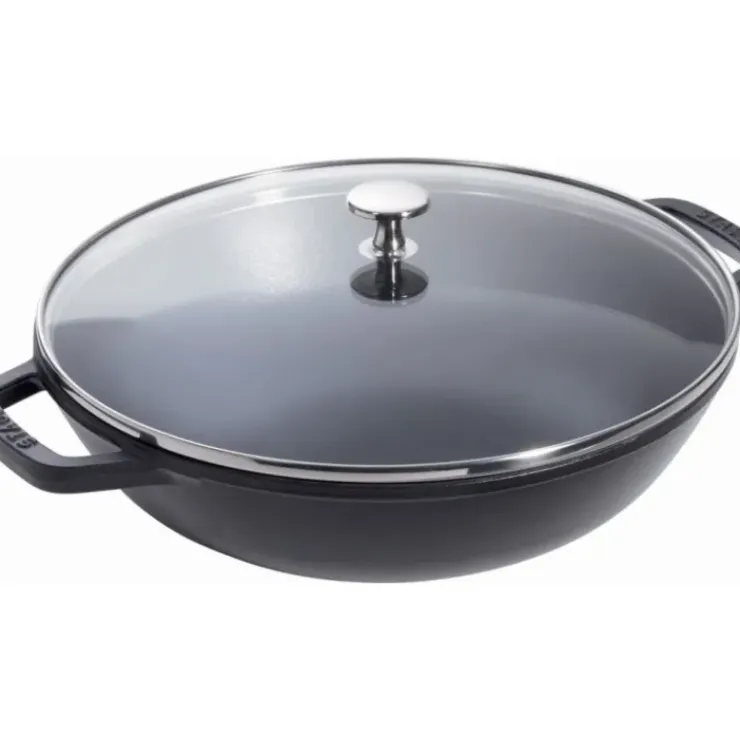 STAUB Wok en Fonte 30 cm Noir