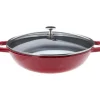 STAUB Wok en Fonte 30 cm Rouge Hot