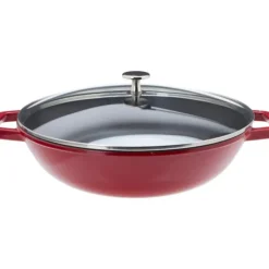 STAUB Wok en Fonte 30 cm Rouge Hot