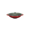 CHASSEUR Wok en Fonte 37 cm Rubis