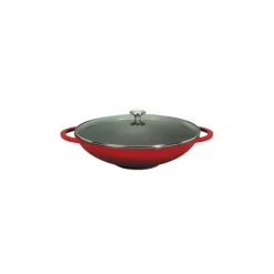 CHASSEUR Wok en Fonte 37 cm Rubis