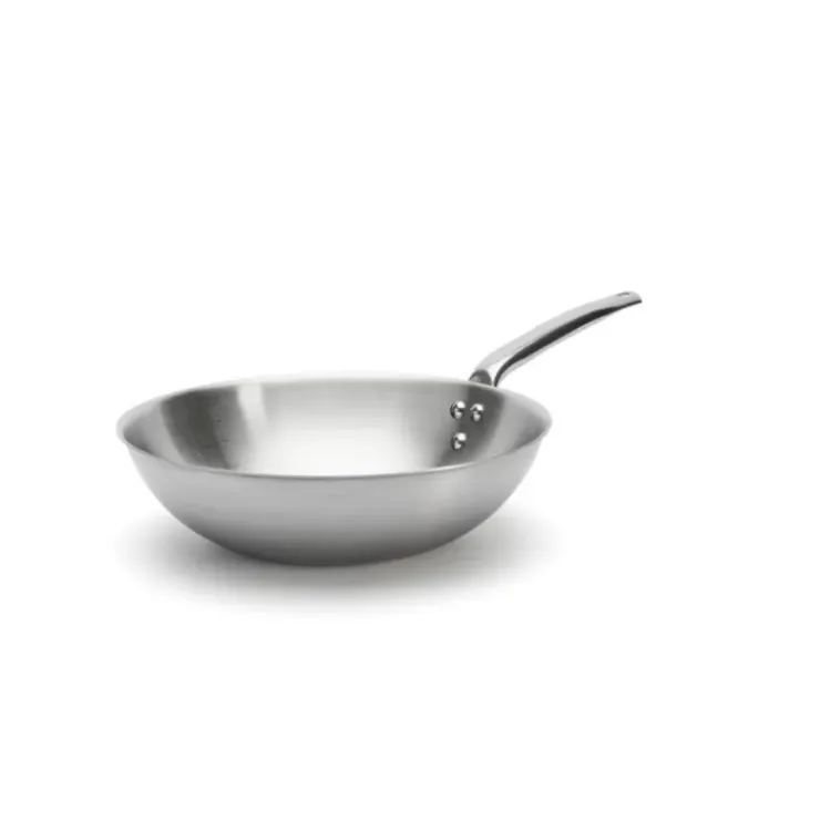 DE BUYER Wok Inox Ø 28 cm Alchimy Hot