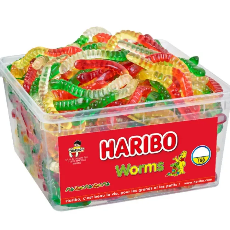 HARIBO Worms x 150 - Boîte Bonbon New