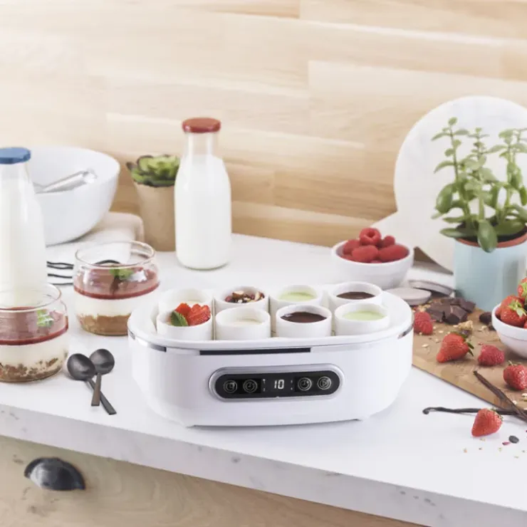 CUISINEADDICT Yaourtière Végétale 8 pots Multifonction 20W Siméo Discount